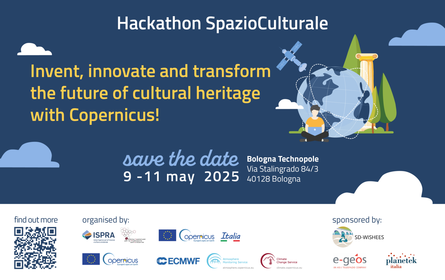 Hackathon invent, Innovate and transform the future of cultural heritage with Copernicus!