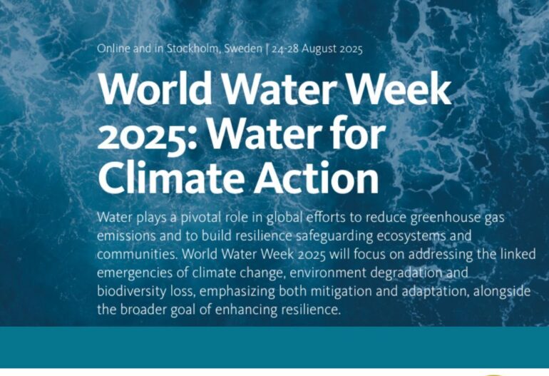 World water week 2025: Water for Climate Action